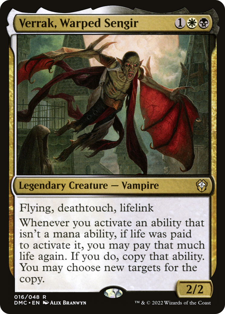 Verrak, Warped Sengir (DMC-016) - Dominaria United Commander-1