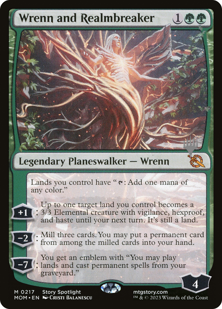 Wrenn and Realmbreaker (Promo Pack) [March of the Machine Promos]-1