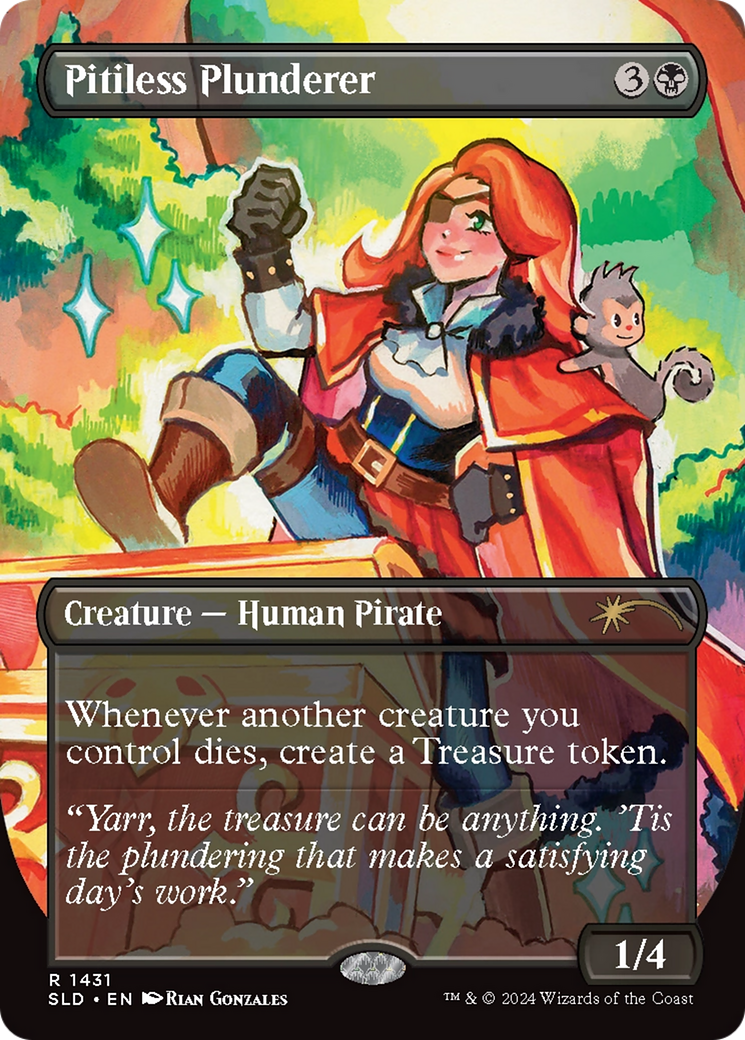Pitiless Plunderer (SLD-1431) - Secret Lair Drop (Borderless) Foil-1