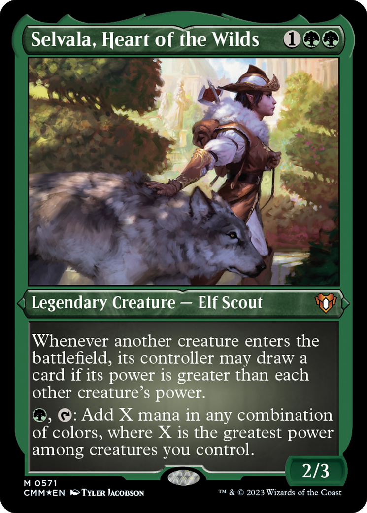 Selvala, Heart of the Wilds (CMM-571) - Commander Masters Etched Foil-1