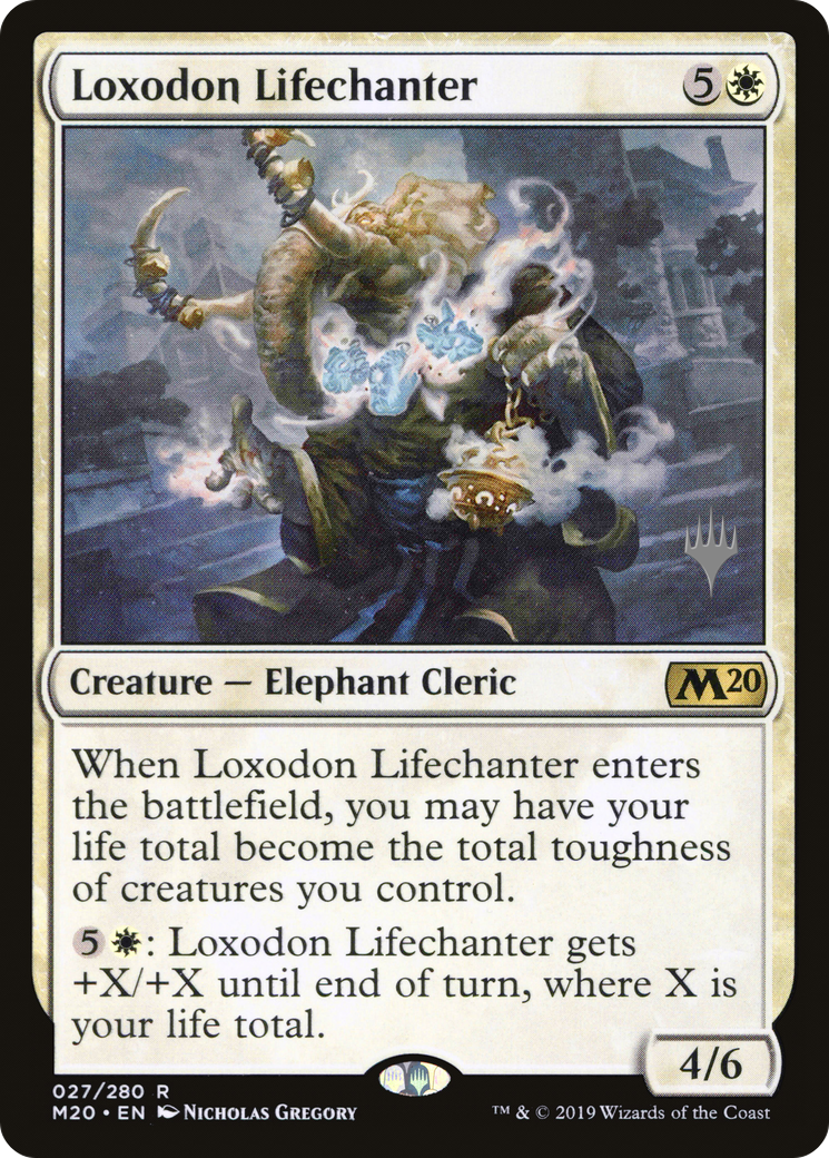 Loxodon Lifechanter (Promo Pack) [Core Set 2020 Promos]-1