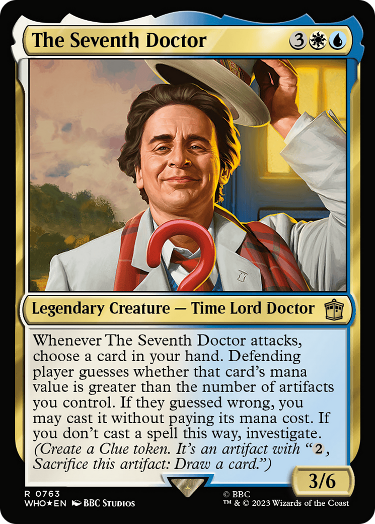 The Seventh Doctor (Surge Foil) (WHO-763) - Doctor Who Foil-1