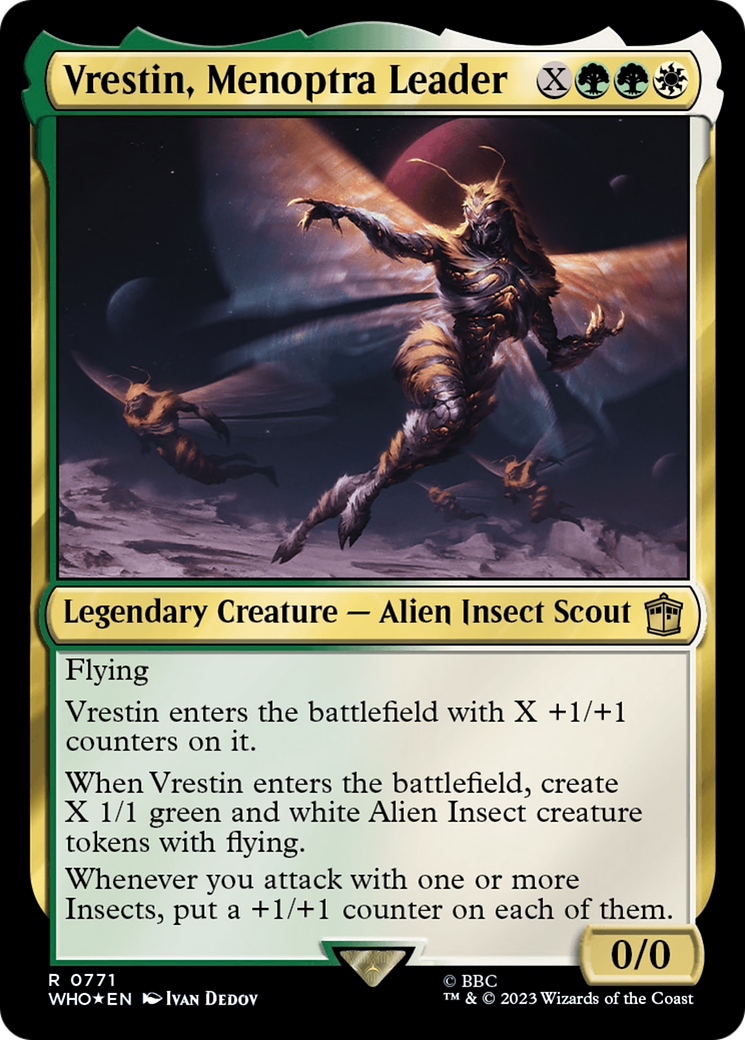 Vrestin, Menoptra Leader (Surge Foil) (WHO-771) - Doctor Who Foil-1