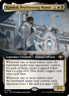 Kambal, Profiteering Mayor (Extended Art) [Outlaws of Thunder Junction]-1