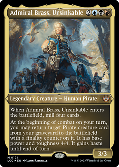 Admiral Brass, Unsinkable (Display Commander) [The Lost Caverns of Ixalan Commander]-1