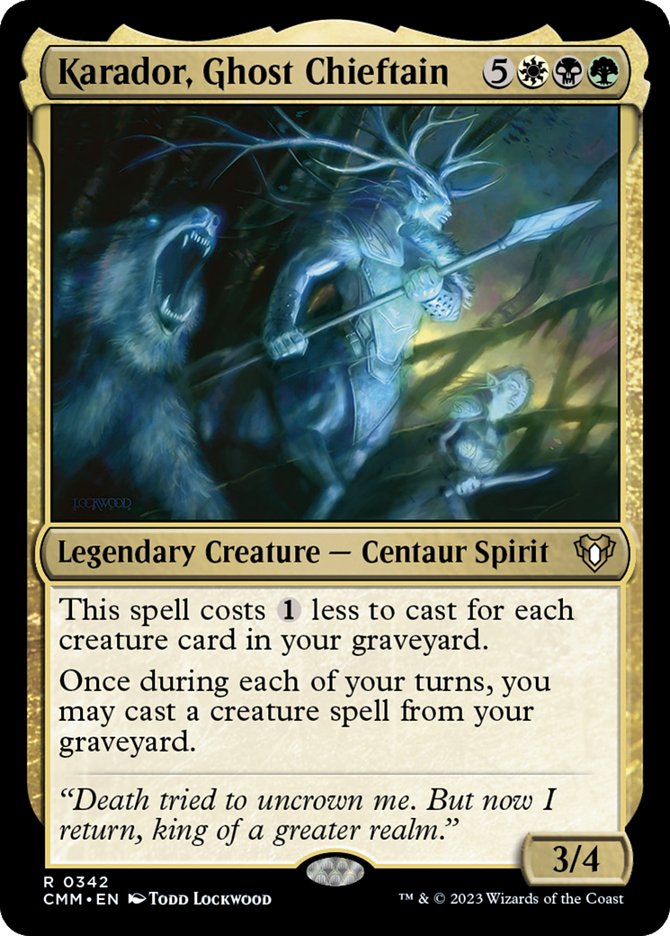 Karador, Ghost Chieftain [Commander Masters]-1