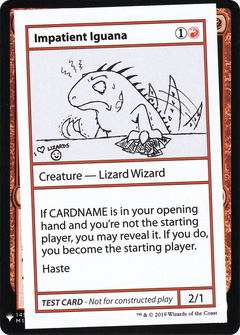Impatient Iguana [Mystery Booster Playtest Cards]-1