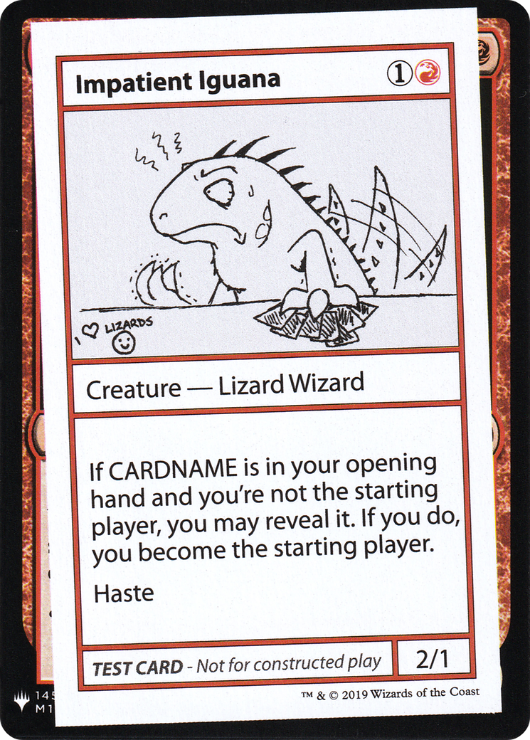 Impatient Iguana [Mystery Booster Playtest Cards]-1