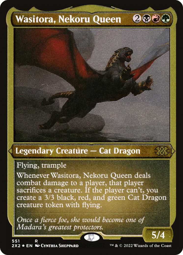 Wasitora, Nekoru Queen (Foil Etched) (2X2-551) - Double Masters 2022 Foil-1