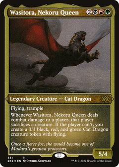 Wasitora, Nekoru Queen (Foil Etched) (2X2-551) - Double Masters 2022 Foil-1