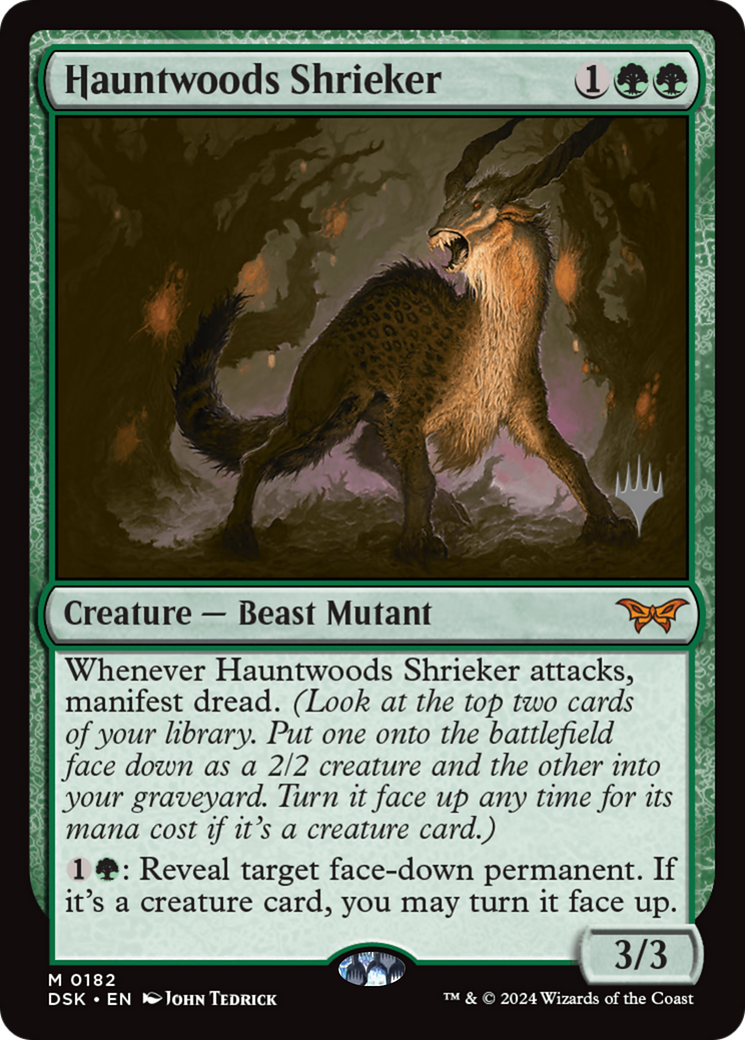 Hauntwoods Shrieker (Promo Pack) [Duskmourn: House of Horror Promos]-1