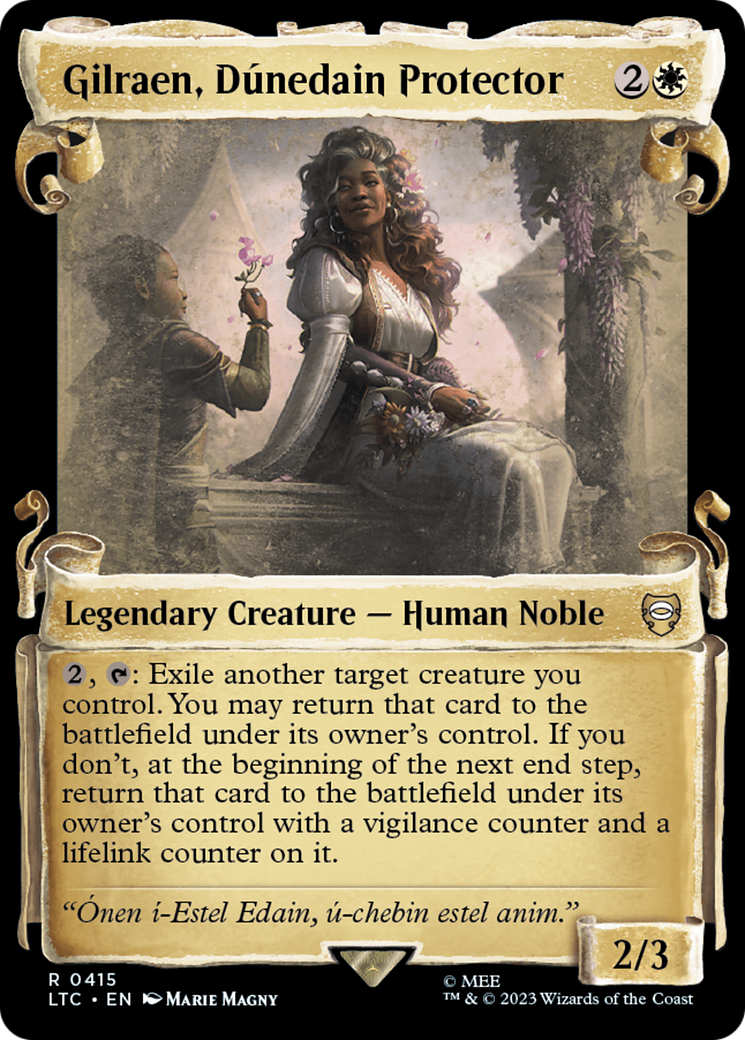 Gilraen, Dunedain Protector [The Lord of the Rings: Tales of Middle-Earth Commander Showcase Scrolls]-1