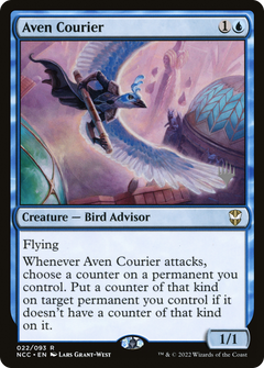 Aven Courier (Promo Pack) [Streets of New Capenna Commander Promos]-1