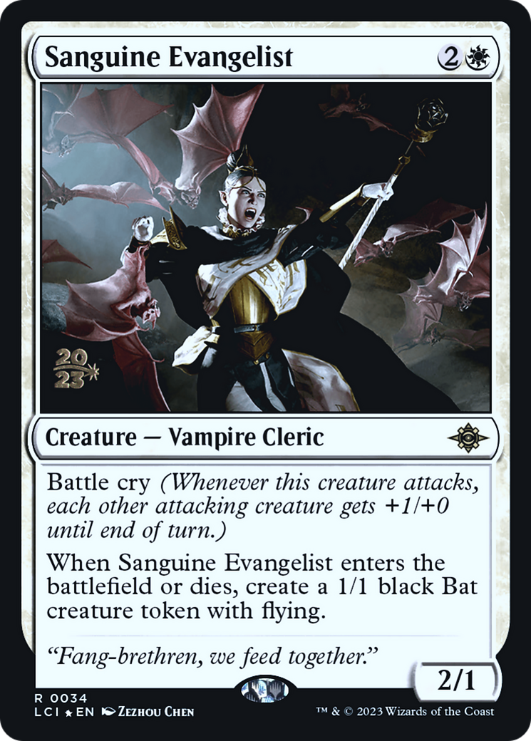Sanguine Evangelist [The Lost Caverns of Ixalan Prerelease Cards]-1