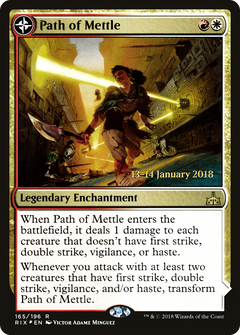 Path of Mettle // Metzali, Tower of Triumph [Rivals of Ixalan Prerelease Promos]-4