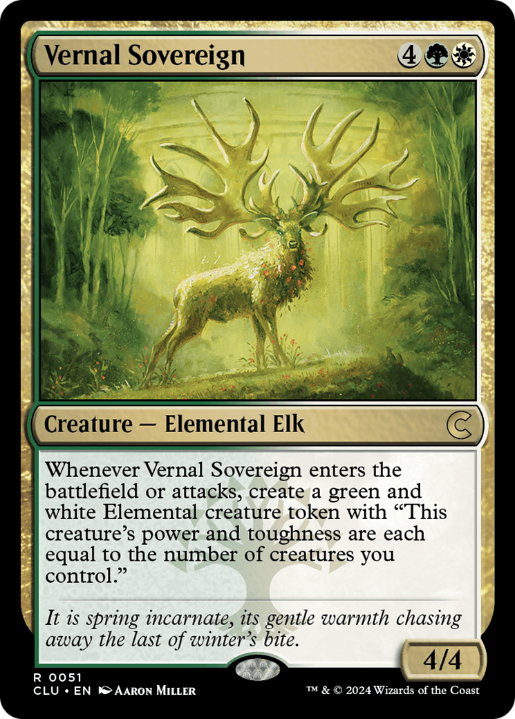 Vernal Sovereign (CLU-051) - Ravnica: Clue Edition-1