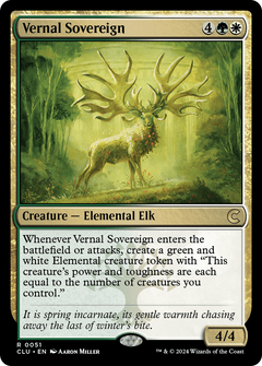 Vernal Sovereign (CLU-051) - Ravnica: Clue Edition-1
