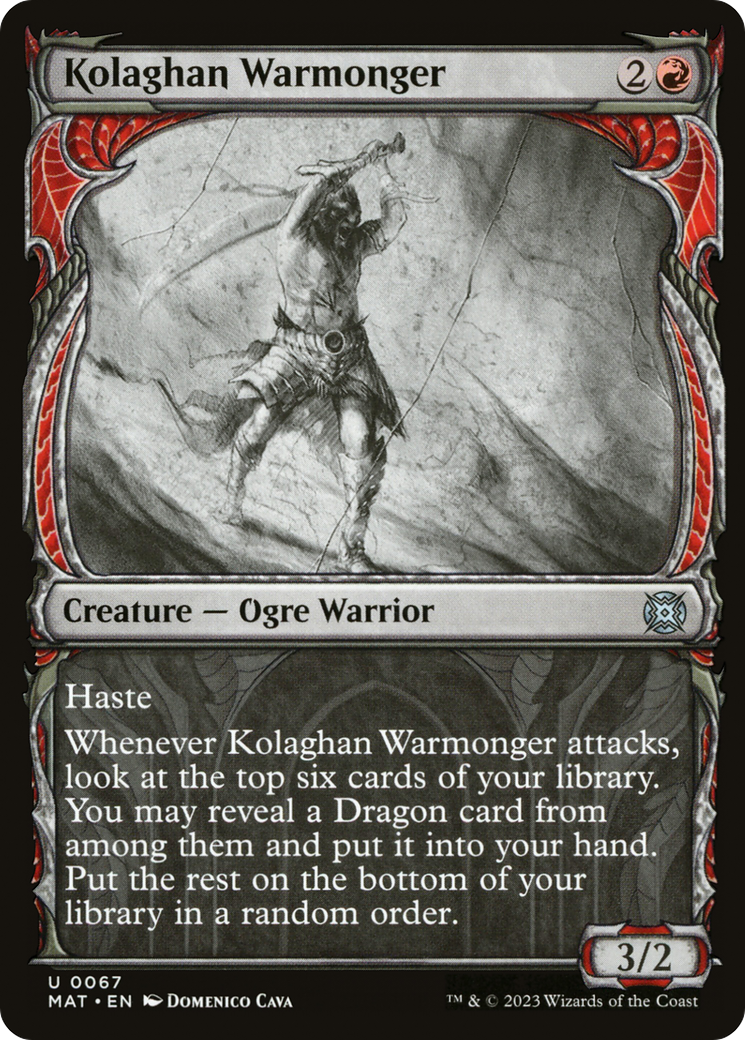 Kolaghan Warmonger (Showcase) [March of the Machine: The Aftermath]-1