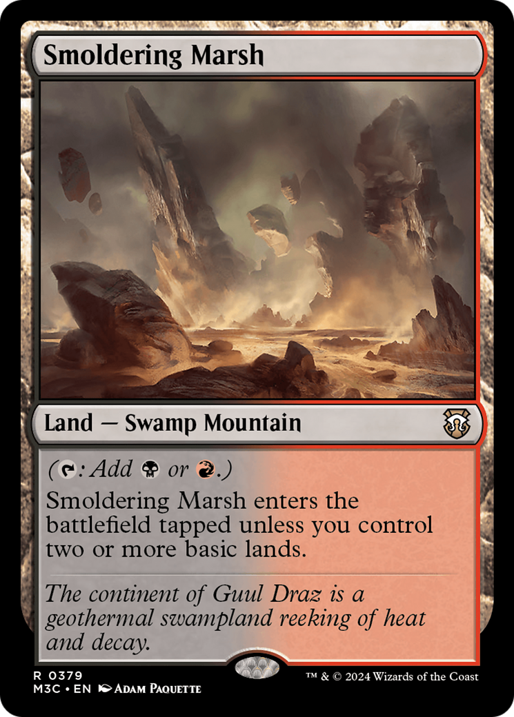 Smoldering Marsh [Modern Horizons 3 Commander]-1