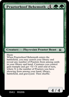Praetorhoof Behemoth (UNK-RG06A) - Unknown Event-1