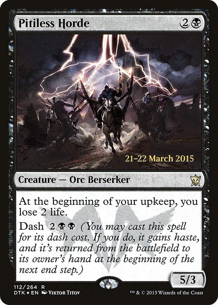 Pitiless Horde [Dragons of Tarkir Prerelease Promos]-1