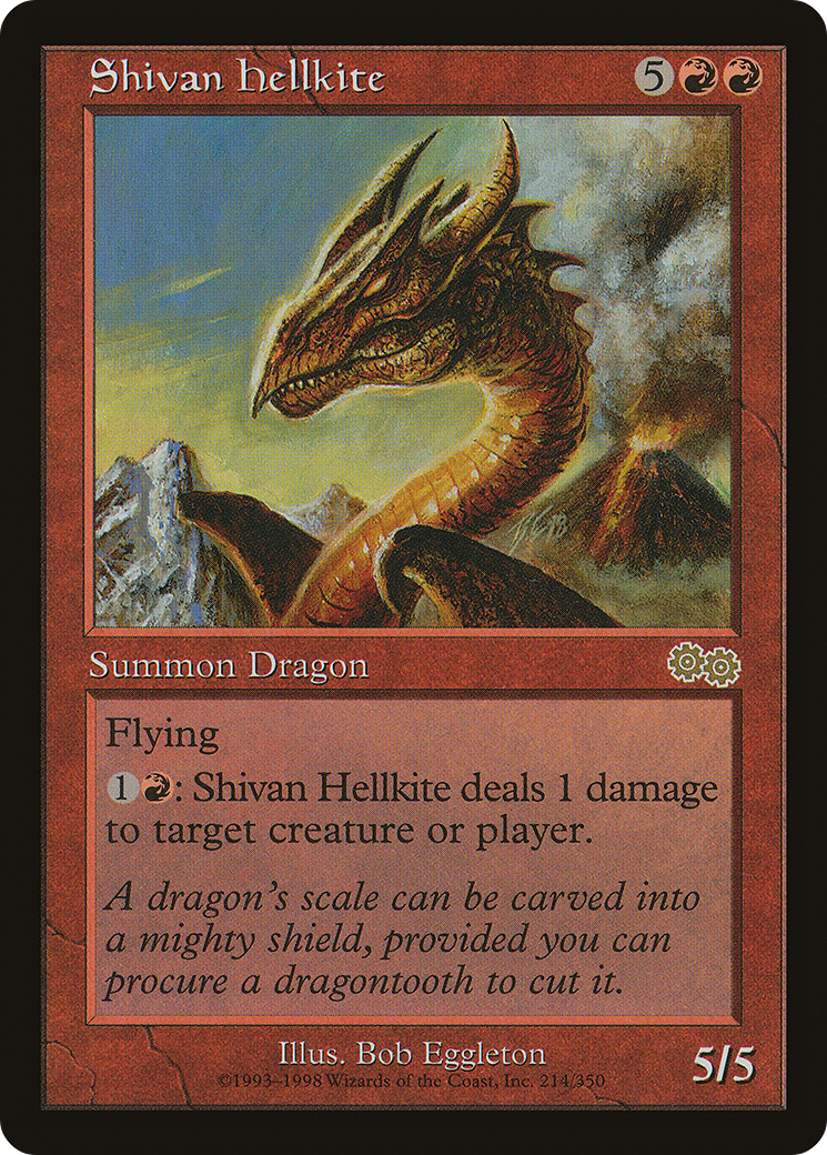 Shivan Hellkite [Urza's Saga]-1