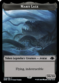 Goblin // Marit Lage Double-Sided Token [Dominaria Remastered Tokens]-2