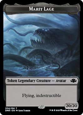 Goblin // Marit Lage Double-Sided Token [Dominaria Remastered Tokens]-2