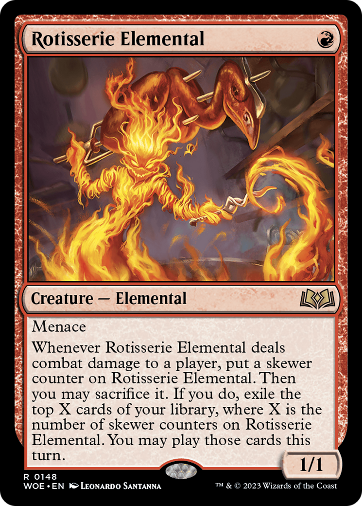 Rotisserie Elemental [Wilds of Eldraine]-1