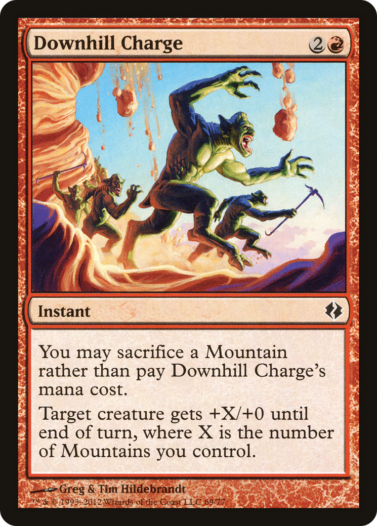 Downhill Charge [Duel Decks: Venser vs. Koth]-1