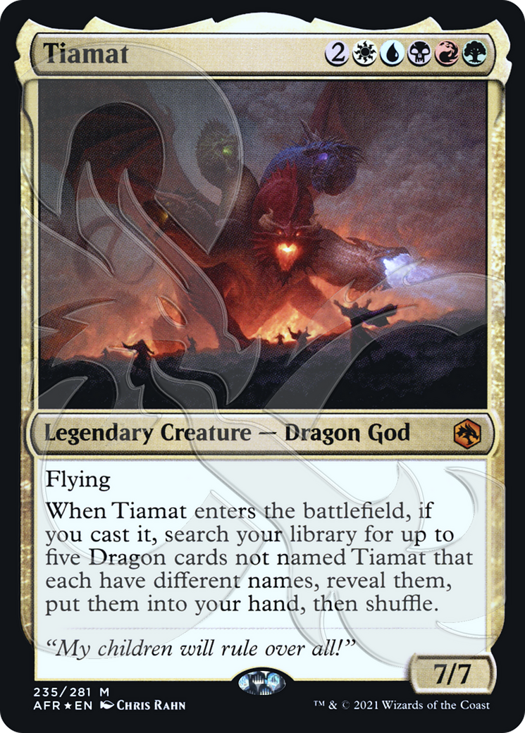 Tiamat (Ampersand Promo) [Dungeons & Dragons: Adventures in the Forgotten Realms Promos]-1