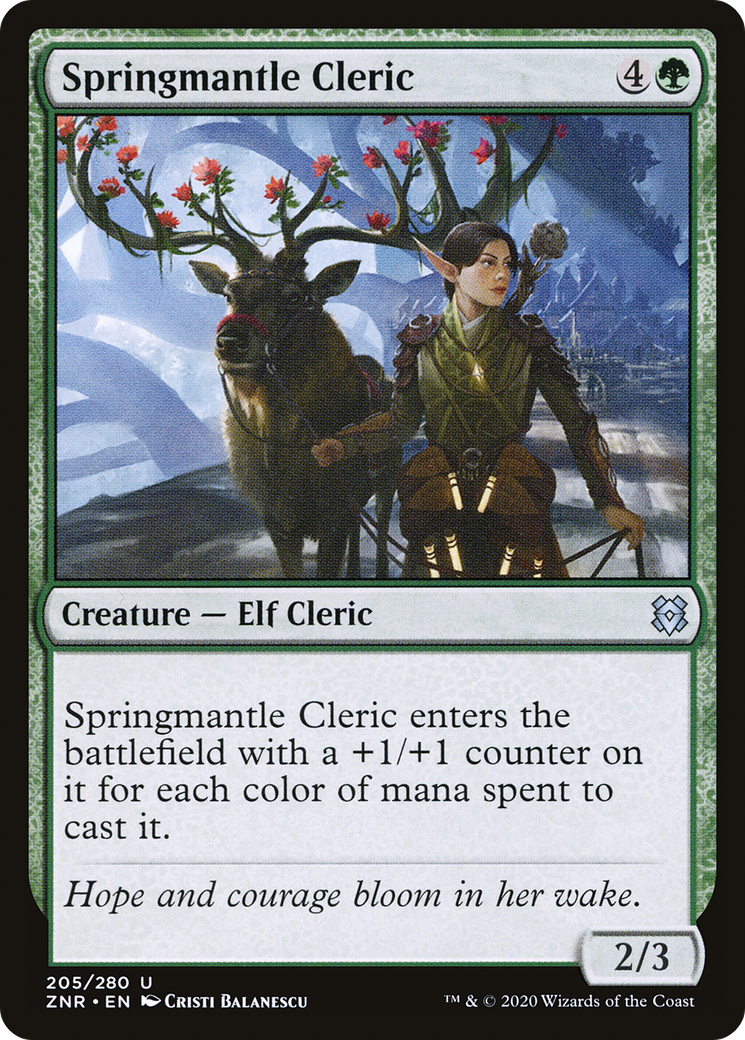Springmantle Cleric [Zendikar Rising]-1