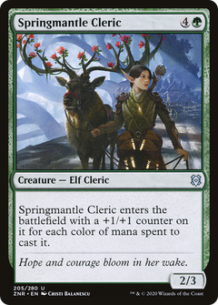 Springmantle Cleric [Zendikar Rising]-1