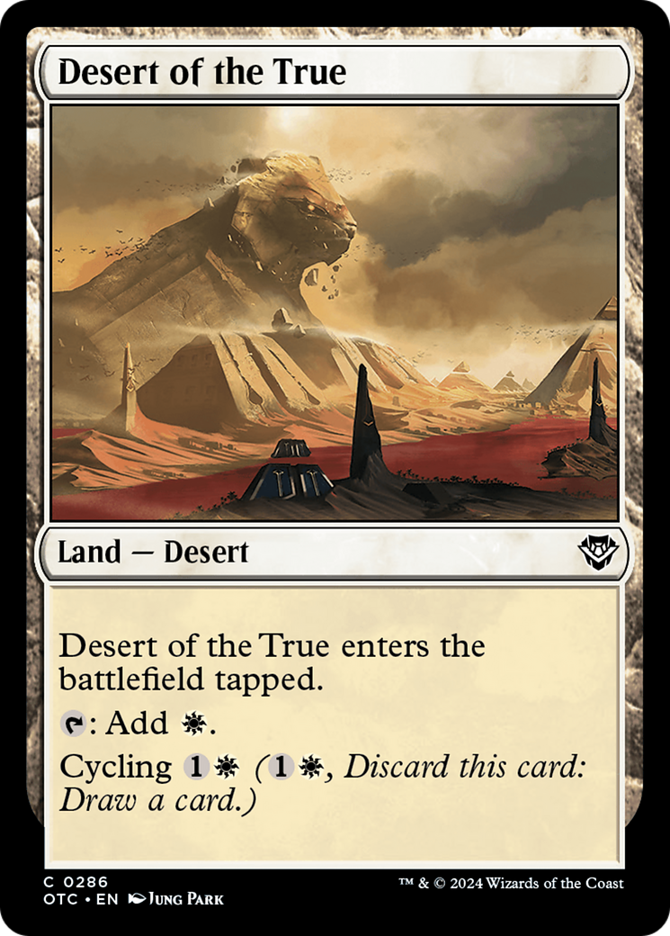 Desert of the True [Outlaws of Thunder Junction Commander]-1