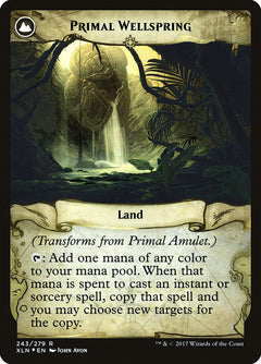 Primal Amulet // Primal Wellspring [Ixalan Prerelease Promos]-2
