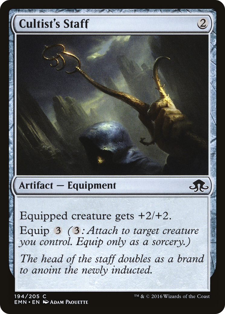 Cultist's Staff [Eldritch Moon]-1