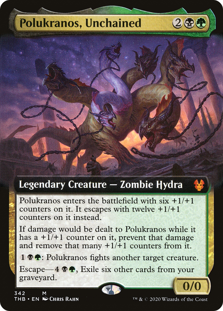 Polukranos, Unchained (Extended Art) [Theros Beyond Death]-1