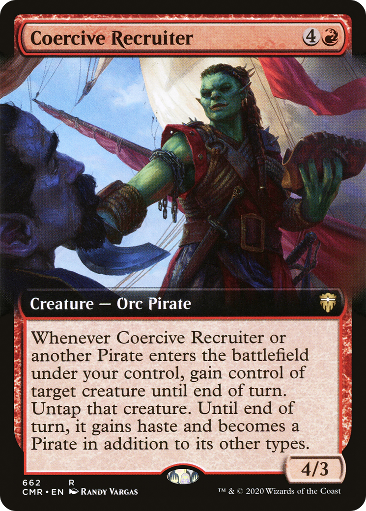 Coercive Recruiter (Extended Art) [Commander Legends]-1