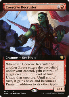 Coercive Recruiter (Extended Art) [Commander Legends]-1