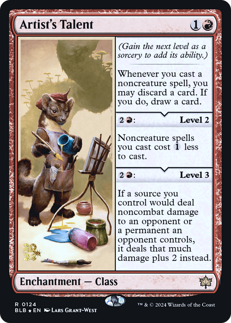Artist's Talent [Bloomburrow Prerelease Promos]-1