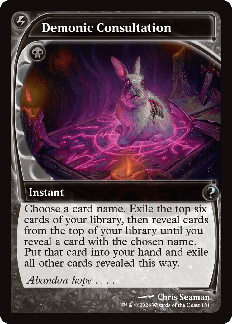 Demonic Consultation (Future Sight) [Mystery Booster 2]-1