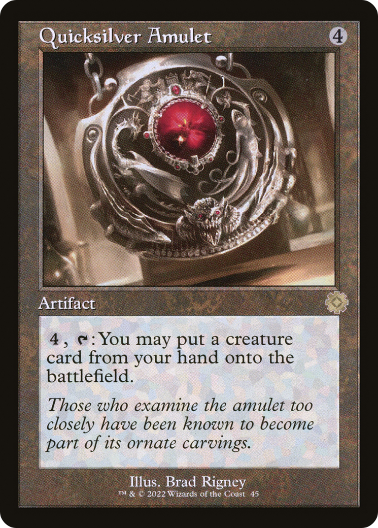 Quicksilver Amulet (Retro) [The Brothers' War Retro Artifacts]-1