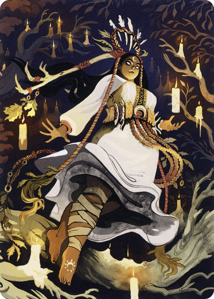 Candlegrove Witch // Candlegrove Witch (AMID-076) - Midnight Hunt Art Series (Borderless)-1