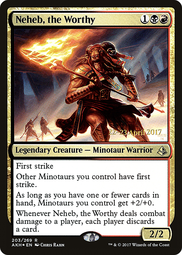 Neheb, the Worthy [Amonkhet Prerelease Promos]-1