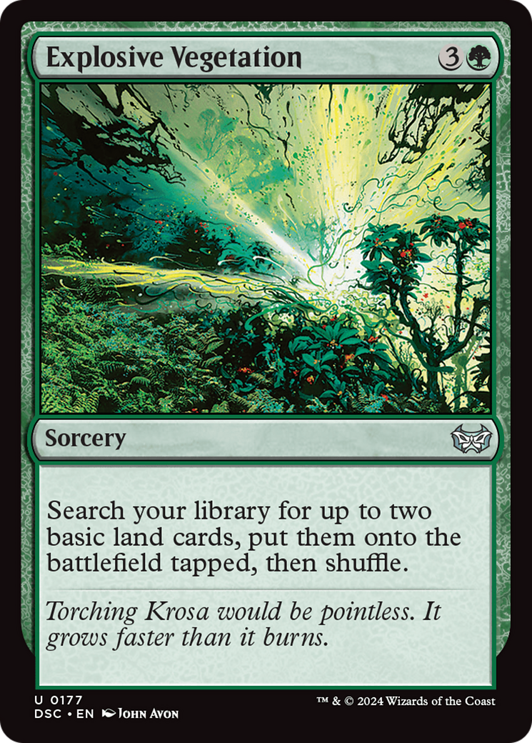 Explosive Vegetation [Duskmourn: House of Horror Commander]-1