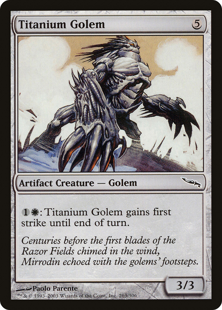 Titanium Golem [Mirrodin]-1