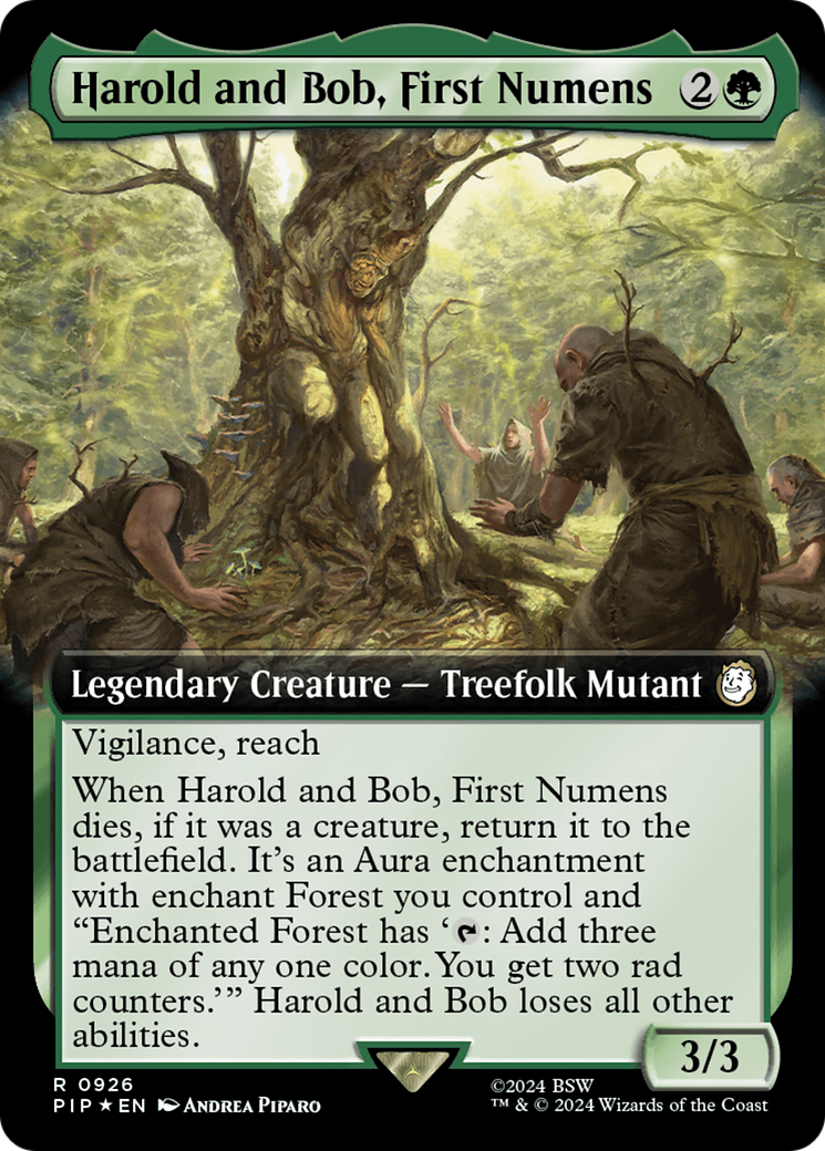 Harold and Bob, First Numens (Extended Art) (Surge Foil) [Fallout]-1