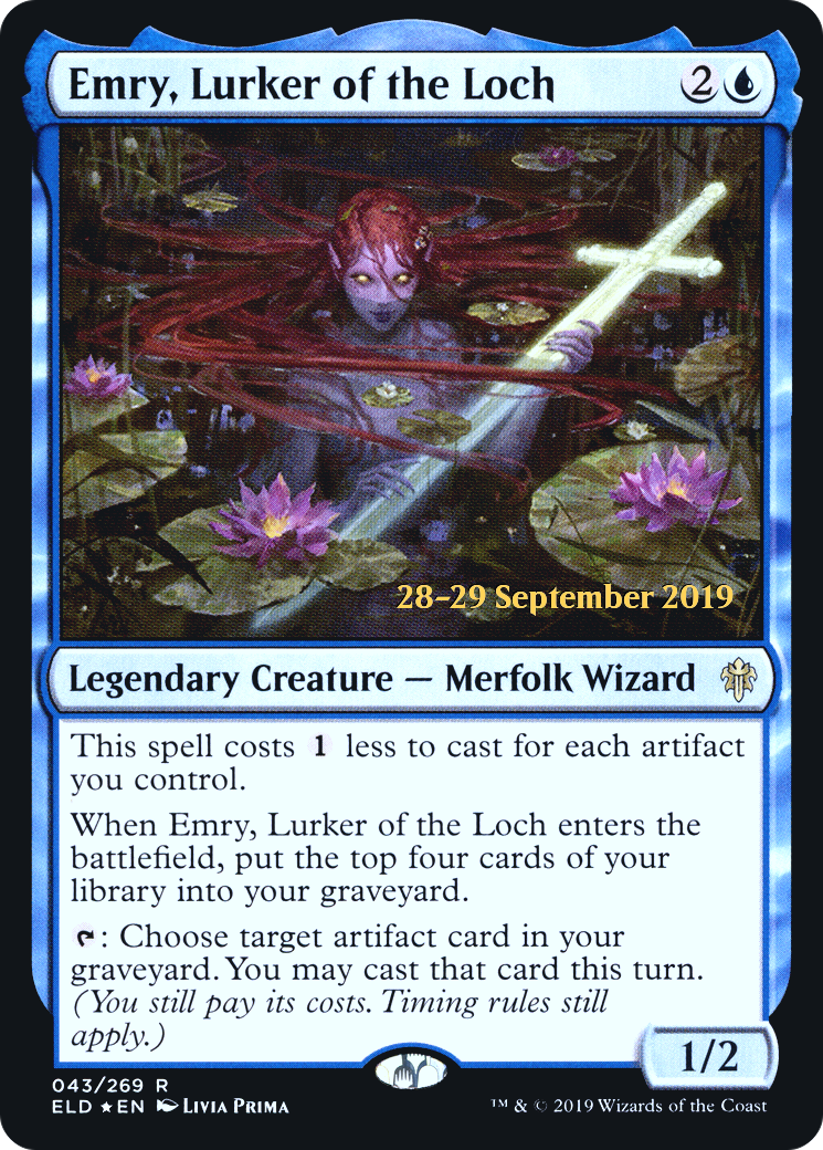 Emry, Lurker of the Loch [Throne of Eldraine Prerelease Promos]-1