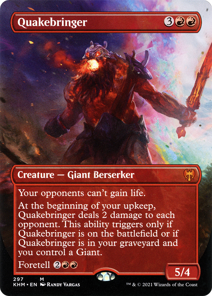 Quakebringer (Borderless Alternate Art) [Kaldheim]-1