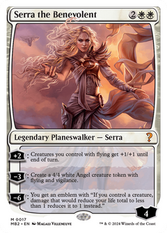 Serra the Benevolent (White Border) [Mystery Booster 2]-1